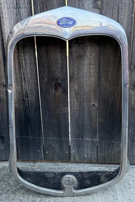 Vintage 1930-31 Ford Model A Grill Shell Foto 1 de 4