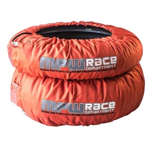 MPW Race Dept Analog Tyre Warmers for Superbikes 120 Front/180-190 Rear - Orange - Picture 1 of 10