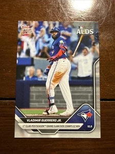Vladimir Guerrero Jr. GRAND SLAM 2025 Topps NOW #827 BAT FLIP TORONTO BLUE JAYS - Picture 1 of 6