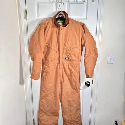 Walls Workwear Insulated Coveralls Men’s Large Tall L Duck Canvas Brown 42-44 - Image 1 of 4
