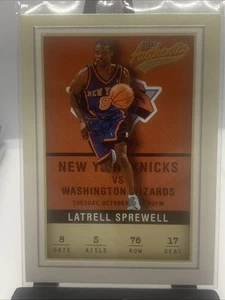 Fleer Authentix Latrell Sprewell #76 2001-02 - Imagen 1 de 2