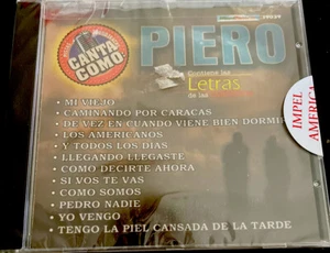 Pistas De Cantar Como Piero Karaoke CD Sealed Miami Records USA - Picture 1 of 2
