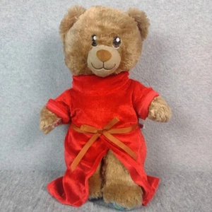 Build a Bear Happy Birthday Brown Red Robe 14" Tall - Picture 1 of 14