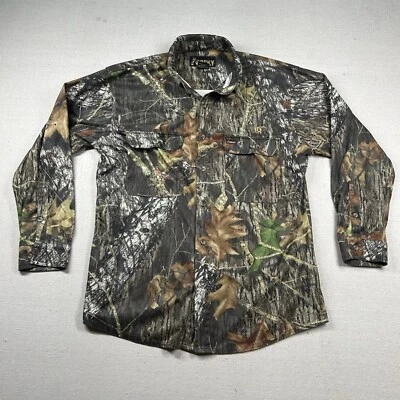 Rocky Camouflage Shirt Mens XL Flannel Scent IQ Atmoic Hunting Button Up Mossy - Image 1 of 4