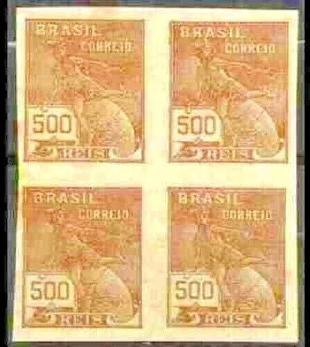 BRAZIL  Sc 337 BL OF 4  IMPERF MINT NH VF - Image 1 of 1