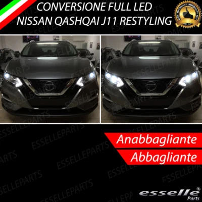 ELT KIT FARI FULL LED PER NISSAN QASHQAI J11 RESTYLING ANABBAGLIANTI ABBAGLIANTI