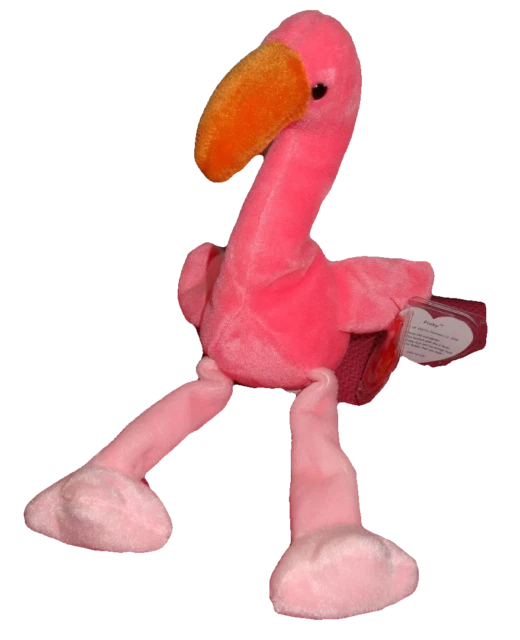 Ty Beanie Babies Pinky the Flamingo Plush Toy