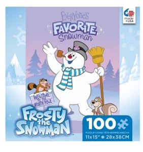 Frosty The Snowman Puzzle with Karen and Friends 15x11 Jigsaw 100 Piece NEW - Picture 1 of 6