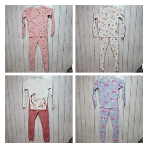 Carter's Girl Cotton Snug Fit Pajamas 4 Sets Size 12 - Picture 1 of 18