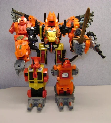 Vintage 1986 G1 Hasbro Transformers Predaking Predacons Action Figure READ Cover
