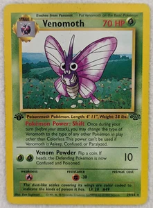 1999 Venomoth #29 Jungle Regular Pokemon Karte Rare 1. Edition - Bild 1 von 10