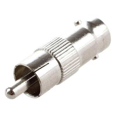 BNC Female to RCA Male Coax Cable Video Adapter CCTV Security TV Connector - Image 1 of 4