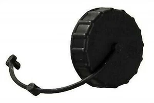 Tapa de relleno de agua de gravedad negra JR Products 222BK-A con correa - Imagen 1 de 1