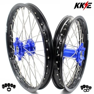KKE 21/19 CNC Wheels Rims for Yamaha YZ125 YZ250 99-2025 YZ250F YZ450F 2003-2025 - Picture 1 of 16