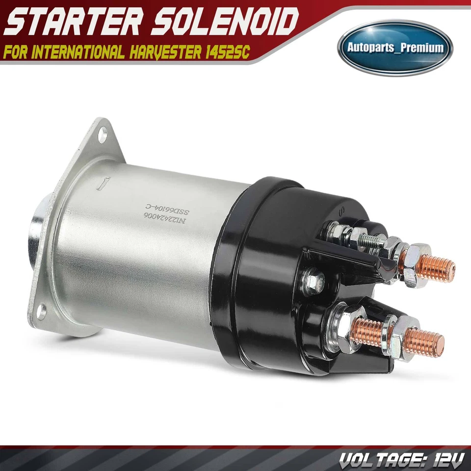 12V Starter Solenoid Switch for International Harvester 1452SC 1652SC Cargostar - Image 1 of 4