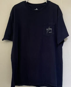 GUY HARVEY mens  assorted fish  blue shirt Size XL - Picture 1 of 4