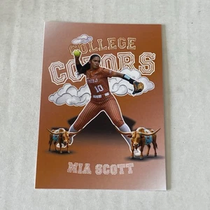 2025 ONIT Texas Longhorns SOFTBALL card MIA SCOTT college colors - Picture 1 of 1