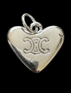 ⭐️CELINE Zipper Pull/Charm Silber Herz 15mm - Bild 1 von 3
