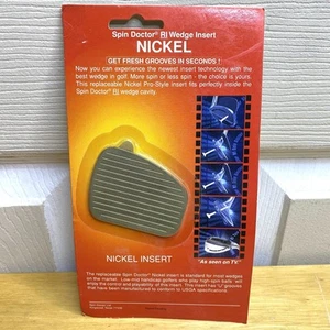 Spin Doctor RI Wedge Insert ~ NICKEL 05614 ~ More Backspin New & Sealed - Picture 1 of 3