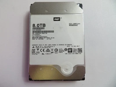 DISCO DURO INTERNO WD80EMAZ-00WJTA0 8,0 TB SATA III 5400 RPM PROBADO Y LIMPIADO Foto 1 de 4