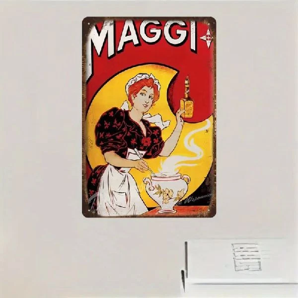 Blechschild Maggi Suppenwürze Werbeschild 30x20cm Nostalgie Vintage TE1594 - Bild 1 von 1
