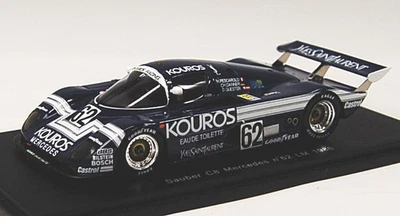 Spark S1258 1/43 Suber C8 Mercedes No.62 Le Mans 1986 Modello Auto - Immagine 1 di 4