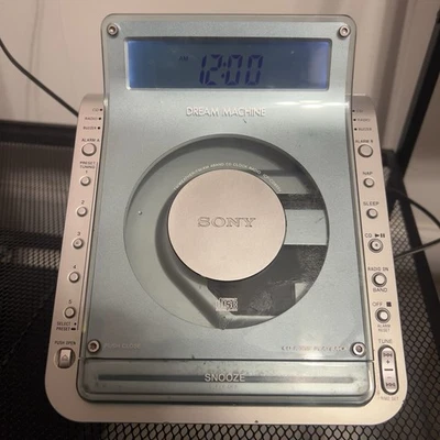 Sony Dream Machine Alarm Clock CD Player Radio ICF-CD855V TESTED - Image 1 of 4