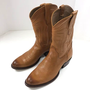 Tecovas The Cartwright 12.5 Pull On Cowboy Western Leather Boot Brown MINT 1000 - Picture 1 of 15