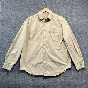 Levis Hemd Herren Large Beige Knopfleiste Langarm Denim - Bild 1 von 8