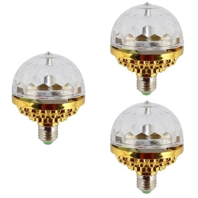  3 Pack Mini Led Leuchte Disco Partylicht Rotierendes Bühnenlicht - Bild 1 von 4