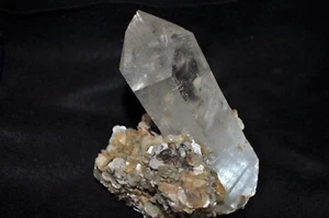 Quartz Crystal point With Star mica matrix twin termination, Brazil 786 g huge - Picture 1 of 19