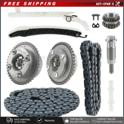 Kit de cadena de distribución par de engranajes VVT para Mercedes Benz CLA250 E250 GLK200 E200 C300  Foto 1 de 4