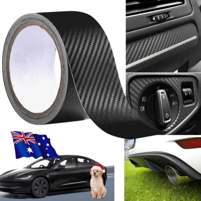 Carbon Fiber Vinyl Car Door Sill Scuff Covers Plate Sticker Trim For Volvo Tool - image 1 of 4