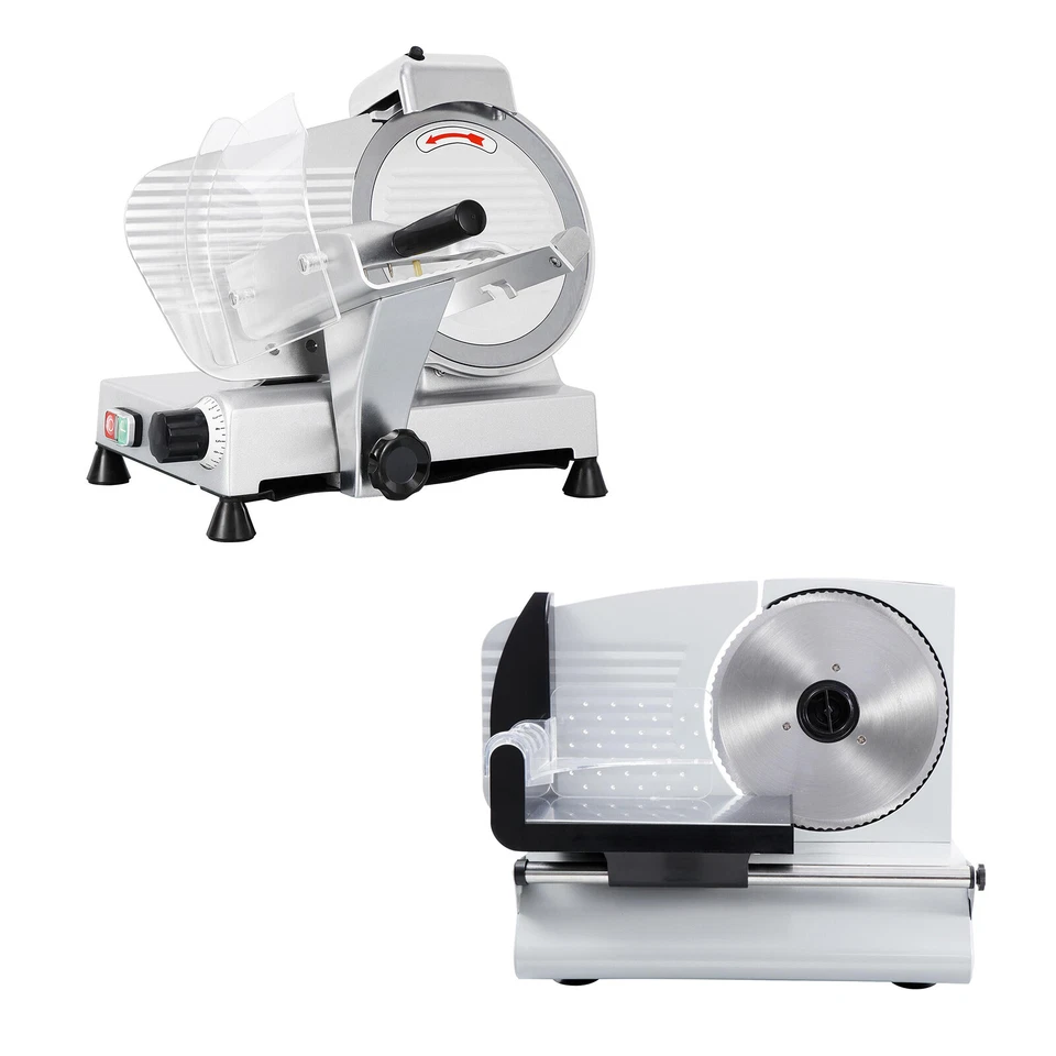 SEGAWE Electric Meat Slicer 10" 240w /7.5" 150W Stainless Steel Blade Home Deli Food