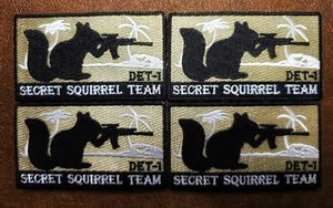 Secret Squirrel Team Detachment 1 - 4 Moral Tactical Patches - Bild 1 von 1