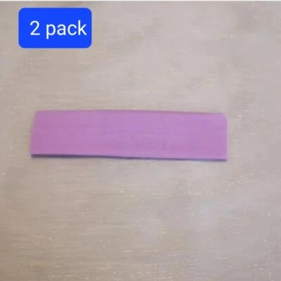 HEADBAND Thin Stretch Sports Yoga Gym Hair Band Wrap Sweatband Womens Mens 2Pack - Image 1 of 4