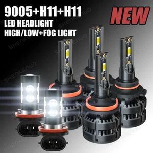 for 2017 Toyota Prius V 6X LED Headlight High Low Beam Fog Light Bulbs Combo - Picture 1 of 21