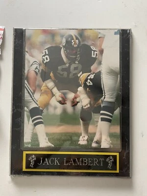 JACK LAMBERT PITTSBURGH STEELERS ENMARCADO 8X10-placa es 10x 13 todavía en envoltura Foto 1 de 3