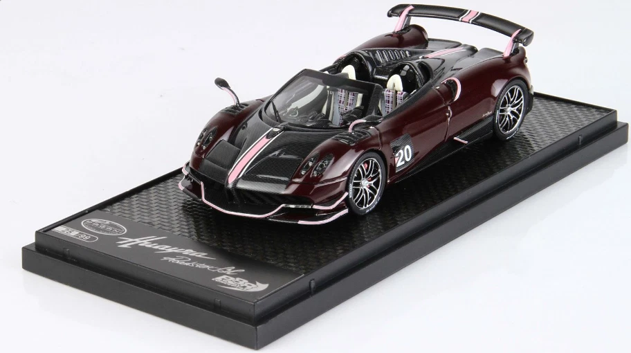 Pagani BC Roadster black carbonium/dark red carb lim.ed.99 1/43 BBRC226C BBR