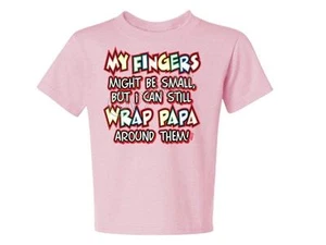 FINGERS SMALL WRAP PAPA KIDS T-Shirt JERSEYS Size 6 Months To 18-20 The Best - Picture 1 of 20