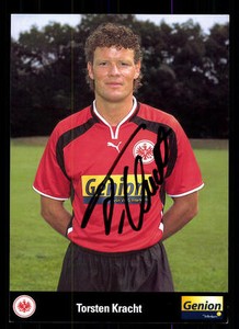 Torsten Kracht autograph card Eintracht Frankfurt 2000-01 original + A 126544