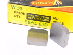 NEW SURPLUS 10PCS. VALENITE SNPC 63D  GRADE: VC55  CARBIDE INSERTS - Picture 1 of 1
