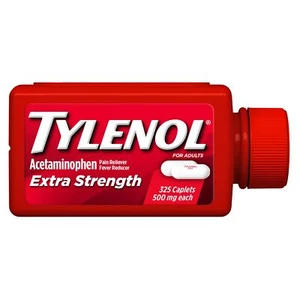 Tylenol Extra Strength 325 Caplets - Picture 1 of 3