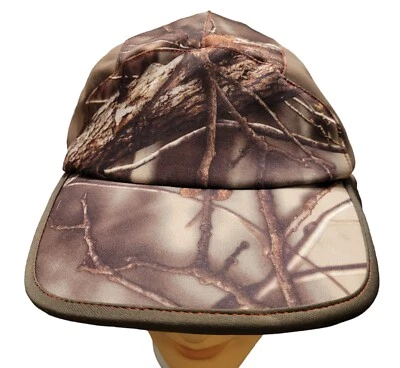 Huntworth Real Tree Camo Hunting Hat Cap Large Ear Flaps Oak Tree Fleece Lining - Image 1 of 4