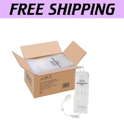 Sacos de infusão Safe 1000ml IV, pacote com 10 com inflação rápida e alça de suspensão - Imagem 1 de 4