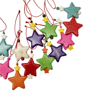 Decoración de adorno de estrella de Navidad, tallado a mano cristal curativo estrella turquesa - Imagen 1 de 26