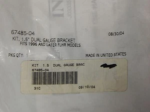 Genuine Harley Davidson 1.5" Dual Gauge Bracket Kit PN: 67485-04 - Picture 1 of 2
