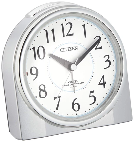 RHYTHM CITIZEN Radio Clock Silver 125x121x73mm 4RL432-019 Cover
