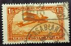 Morocco France stamp 1922 1 Fr  Biplane over Casablanca SN# FR-MA C7 Lot 249
