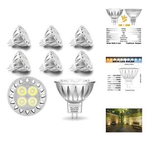 5W MR16 5000K Daylight White Led Bulbs GU5.3, MR16 20W 50 Watt Halogen Replac... - Picture 1 of 8